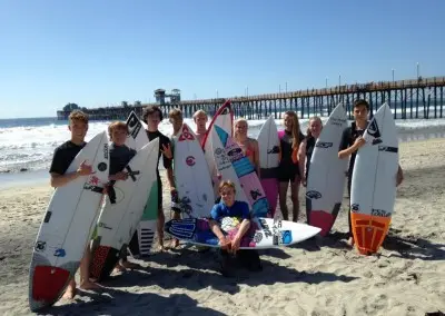 Surfs by the pier
