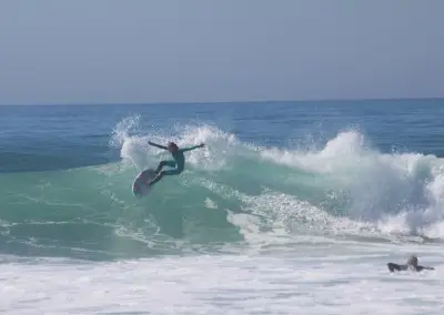 Welsh surfer California Trestles shank